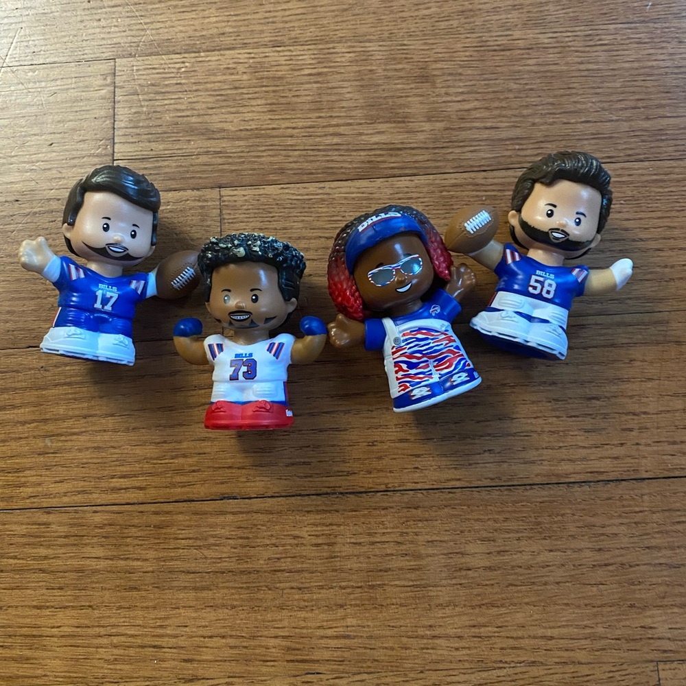 NWOB Little People Buffalo Bills Mafia NFL-themed Toy Allen, Dawkins, Milano,